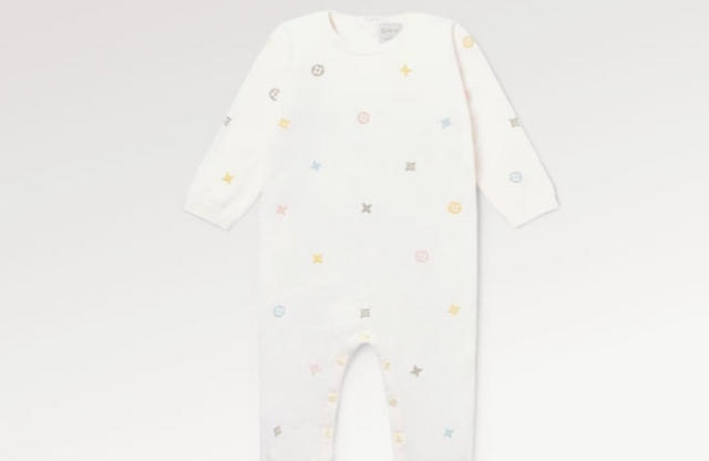 Louis Vuitton Meli-melo Embroidered Dress White Cotton. Size 6 Months