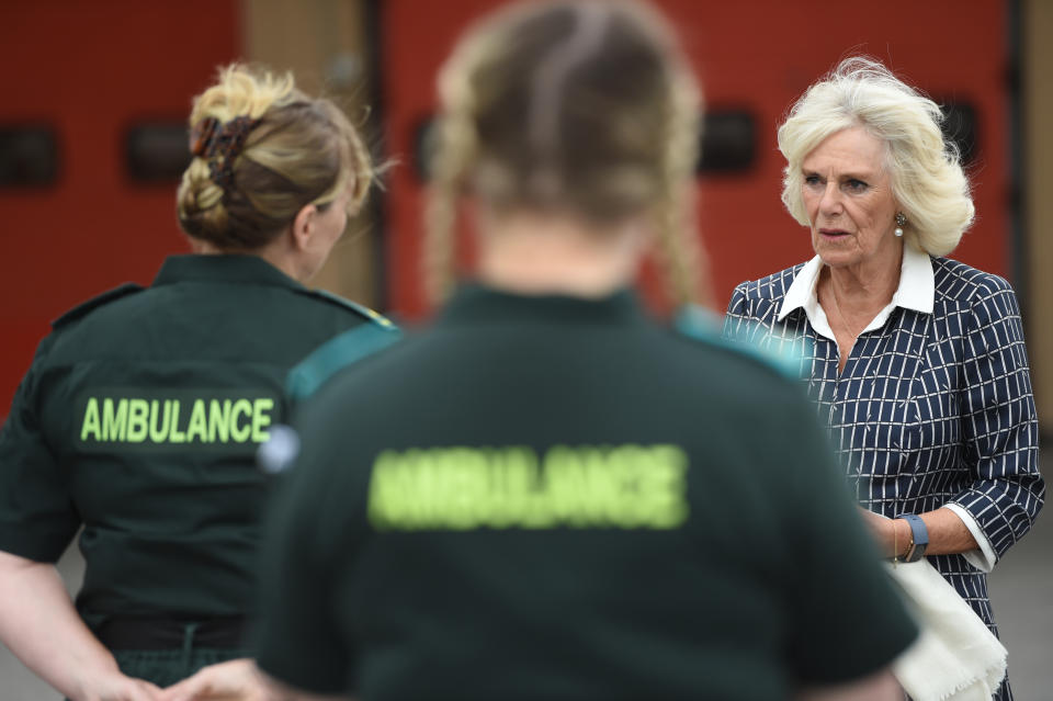 The Duchess of Cornwall visit to Swindon Fire Station