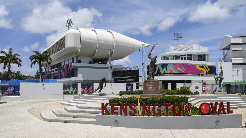 The Kensington Oval in Bridgetown, Barbados, will host the men's T20 World Cup final. - Randy Brooks/AFP/Getty Images