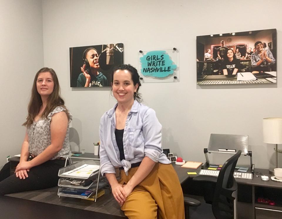 Georgia English, left, and Jen Starsinic founded local nonprofit Girls Write Nashville three years ago. This year, they received a $50,000 grant from A Community Thrives, a program from the USA TODAY Network that is part of the Gannett Foundation.