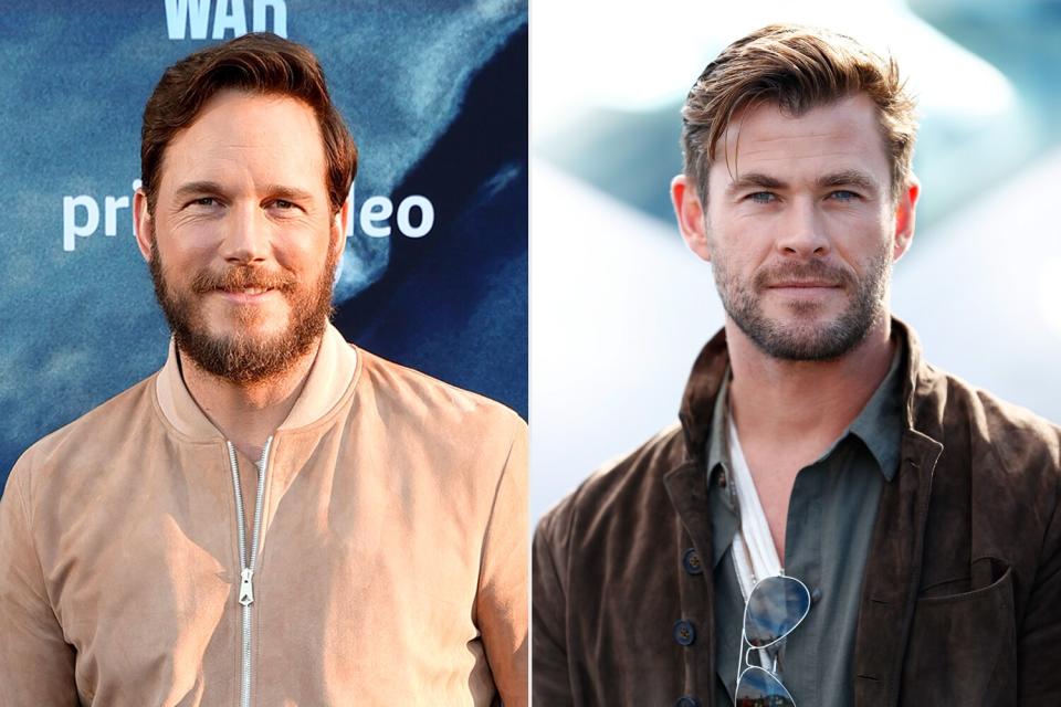 Chris Pratt and Chris Hemsworth