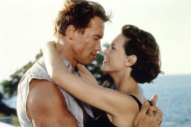 <p>Ronald Siemoneit/Sygma/Sygma via Getty</p> Jamie Lee Curtis in True Lies