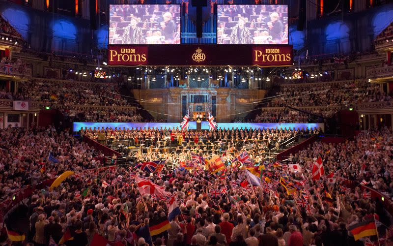 FILE PHOTO: The BBC Symphony Orchestra performs at the last night of the BBC Proms festival of classical music at the Royal Albert Hall in London, Britain