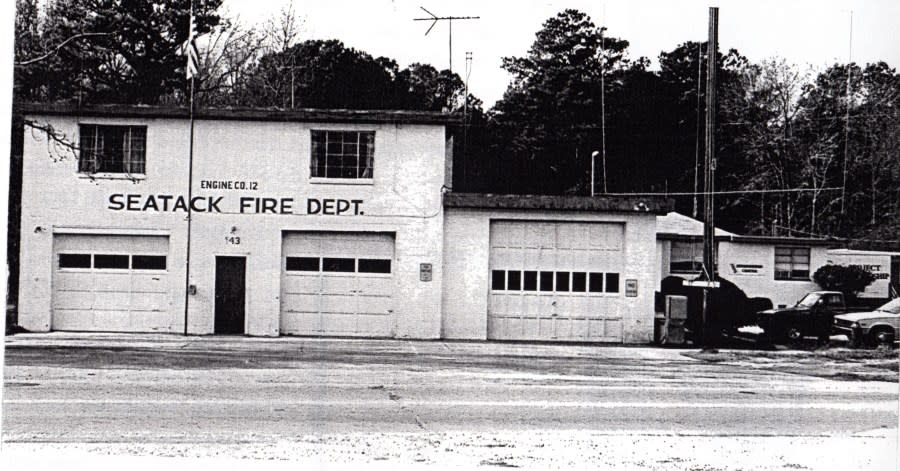 <em>Station 12 Seatack Volunteer Fire Station <br>(Photo courtesy of Edna Hawkins Hendrix)</em>