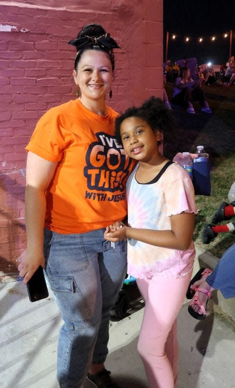 Leonda Moffett and Olivia Davis attended the 2nd night of the 2023 AMP Music Series.