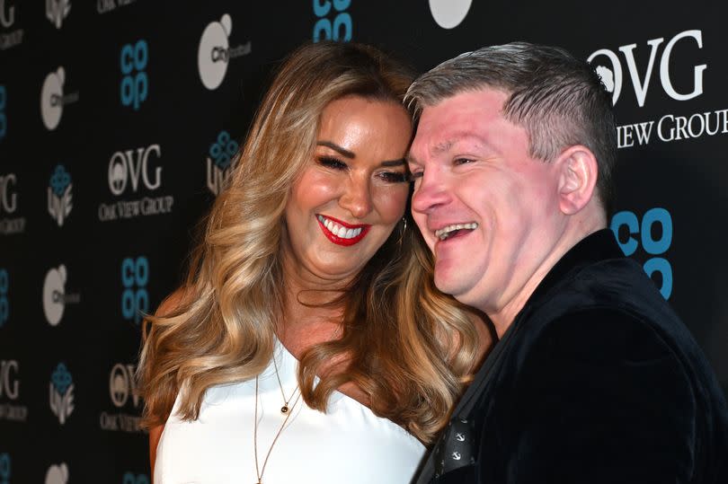 Ricky Hatton and Claire Sweeney