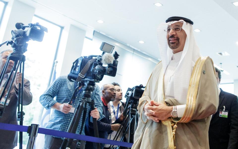 Saudi Arabia's energy minister Khalid Al-Falih - EPA