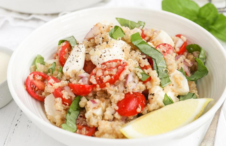 Summer Quinoa Salad with Creamy Lemon Dressing