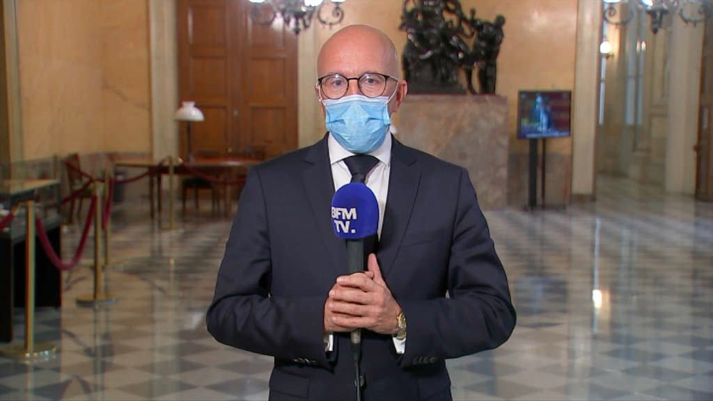 Le député LR des Alpes-Maritimes, Eric Ciotti, le 21 septembre 2020 - BFMTV / Capture d'écran