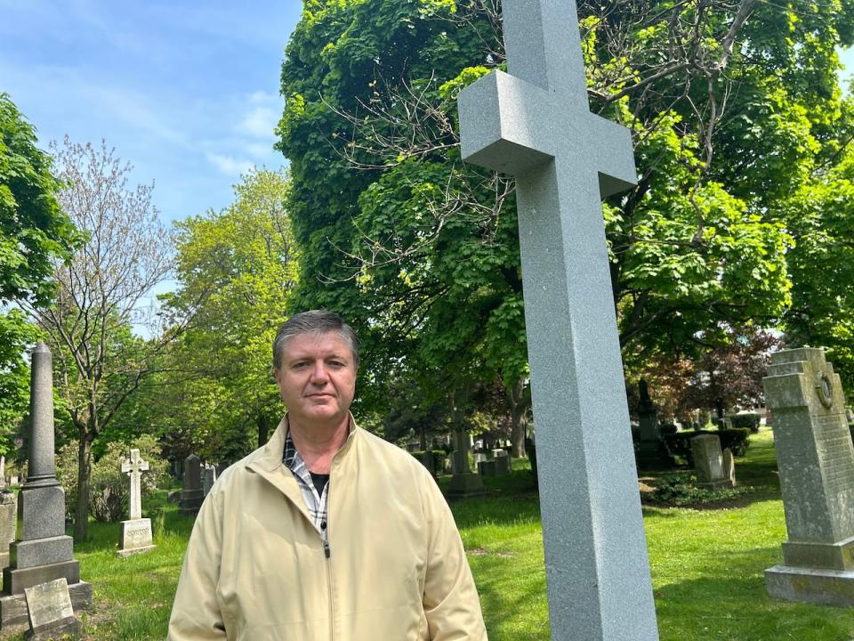 George Vrozos, general manager of St. James Cemetery, said the cathedral went to great pains to ensure the new monument is an exact replica of the original.