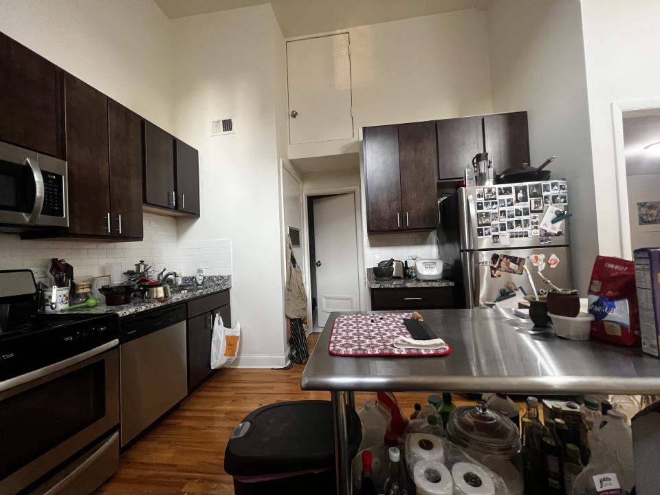 Kitchen of apartment.