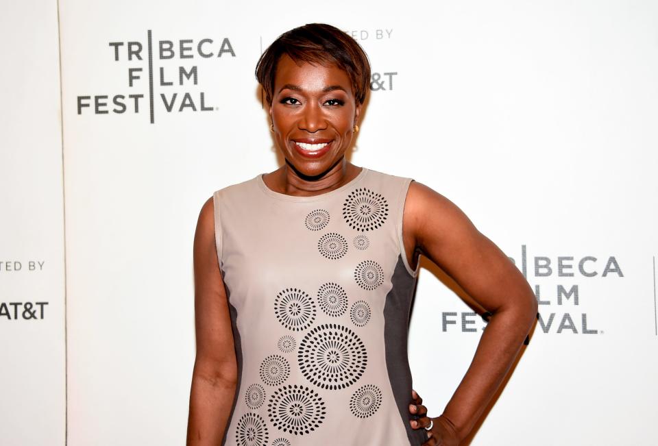 Joy Reid attends the Tribeca screening of "Rest in Power: The Trayvon Martin Story" the same year that homophobic blog posts reemerged.