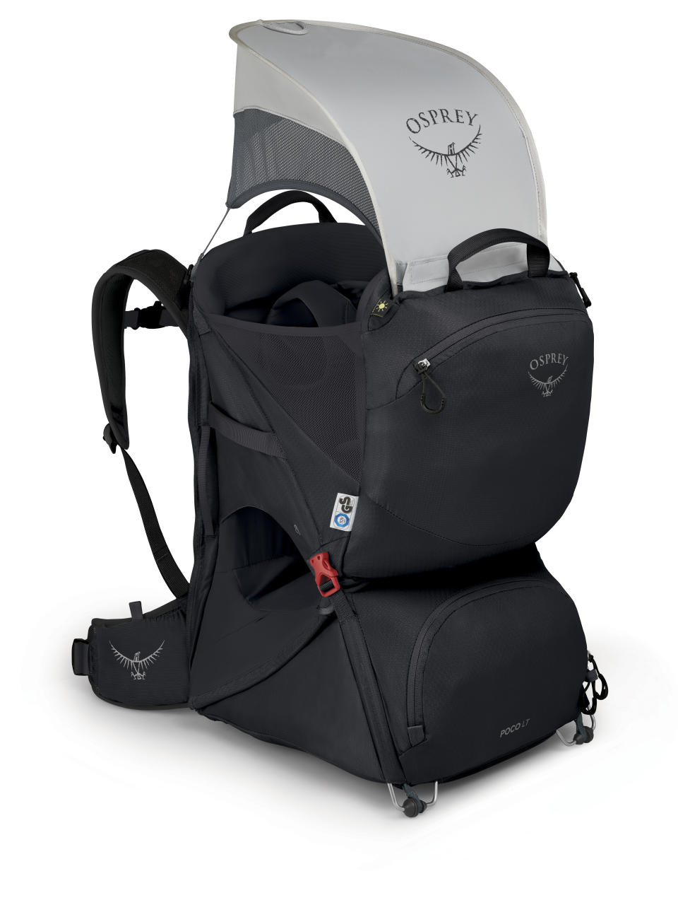 This photo shows the Poco LT Child Carrier from Osprey. Whether you go big, small or DIY, there are lots of way to please dad on Father’s Day. (Osprey via AP)