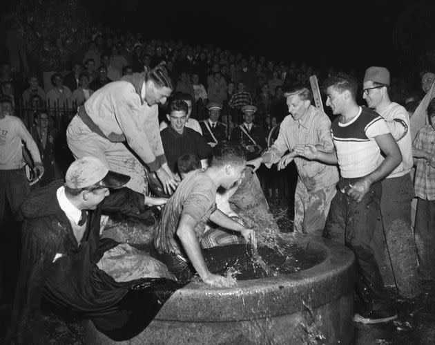A hazing ritual in New York City in 1951 (Photo: Bettmann via Getty Images)
