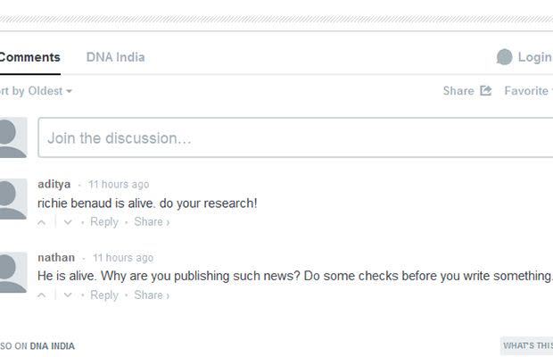 The website received the following backlash. Source: DNA India