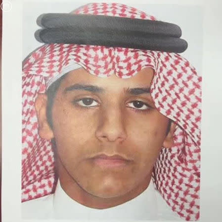 One of Saudi Islamist militant twins, who according to Saudi authorities murdered their mother and tried to kill their father and younger brother for trying to stop them from joining Islamic State in Syria, is seen in this undated handout photo, Saudi Arabia. Saudi Press Agency/Handout via REUTERS