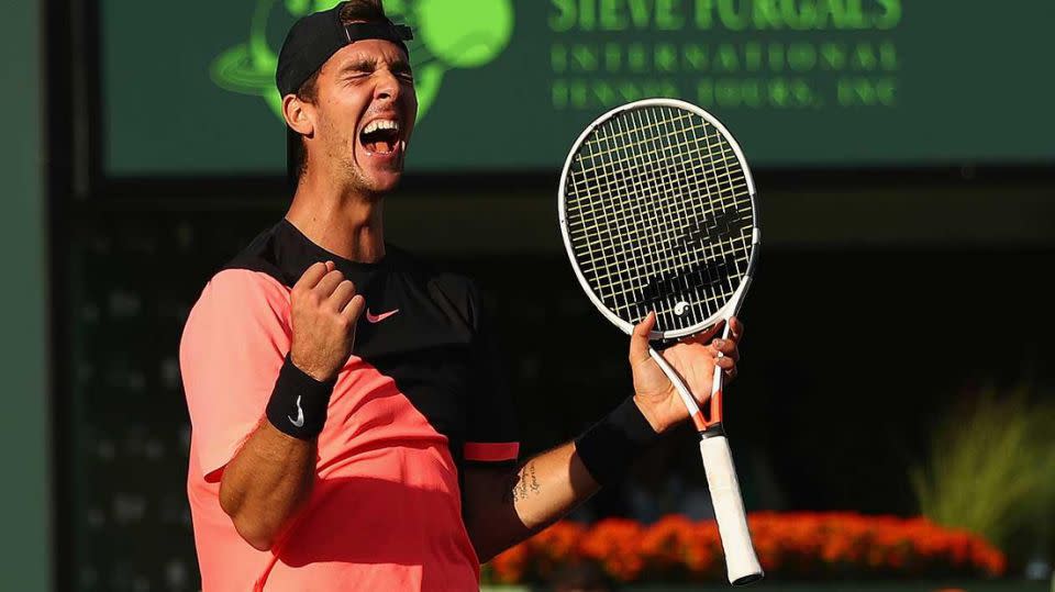 Kokkinakis defeats Federer in Miami. Pic: Getty