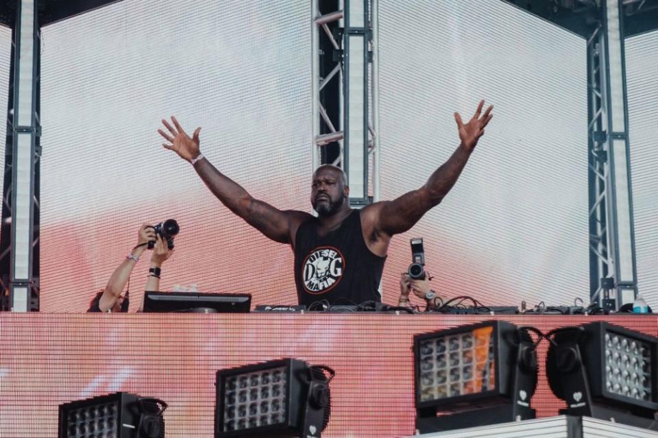 DJ Diesel (Shaquille O'Neal) at Lollapalooza 2019, photo by Nick Langlois