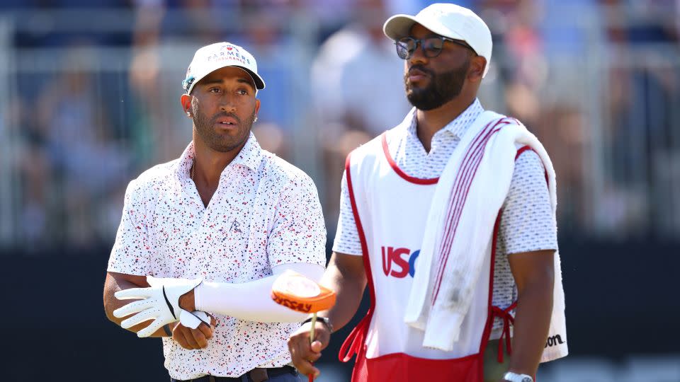 Mack (left) made a superb start to his first round. - Andrew Redington/Getty Images