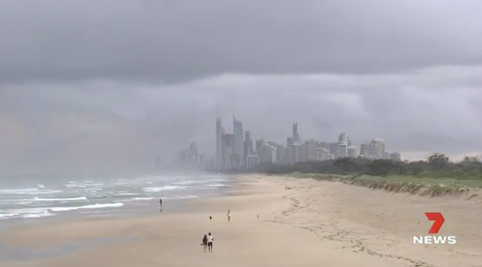 Storm clouds seen on the Gold Coast.