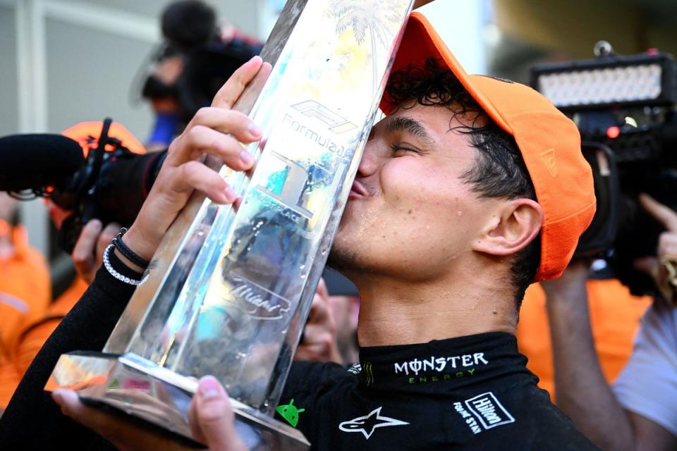 Lando Norris took victory at Miami two weeks ago (Getty Images)