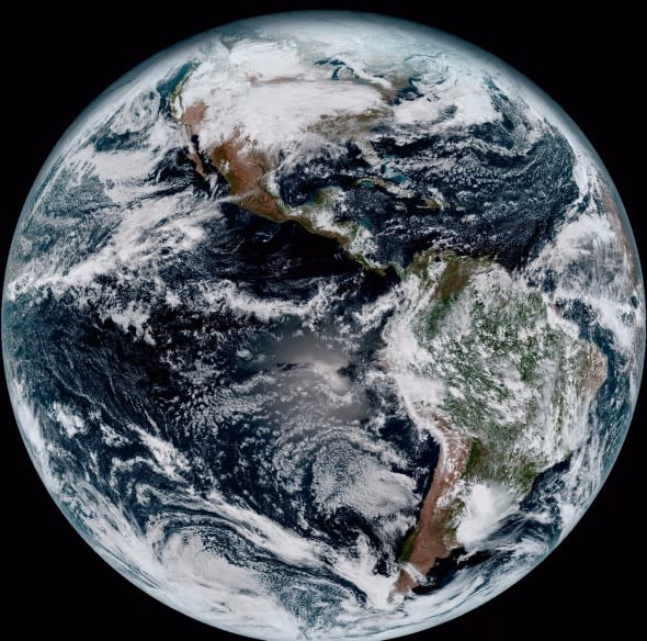 GOES 16 first image