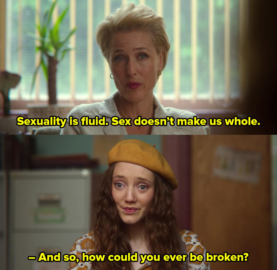 Jane to Florence: "Sex doesn't make us whole, so how could you ever be broken?"