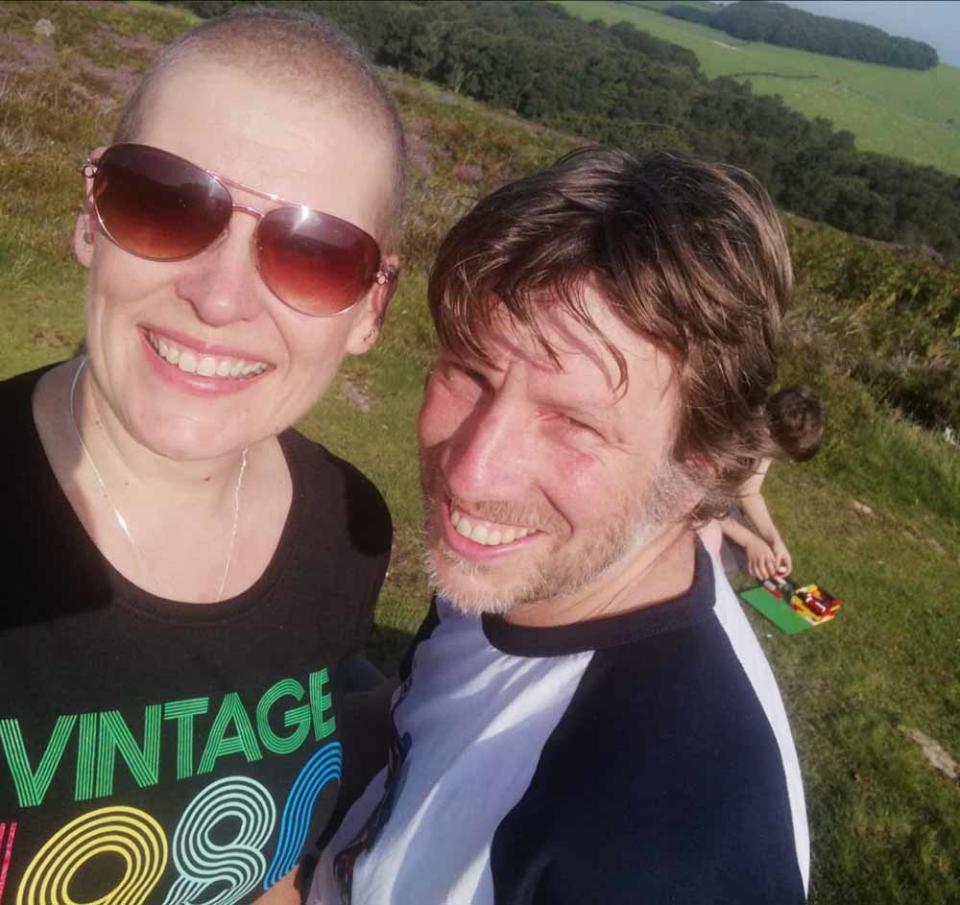 Jane pictured here with her husband, John, revamped her life after her cancer diagnosis in 2020 (Collect/PA Real Life).