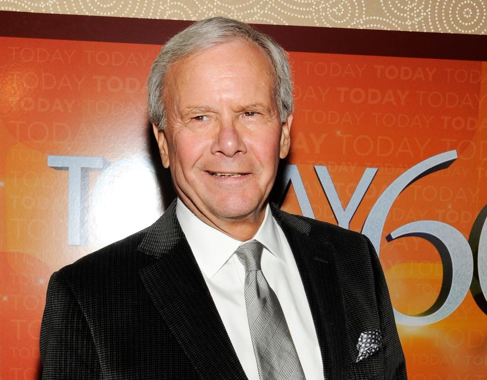 FILE - This Jan. 12, 2012 file photo shows NBC News special correspondent and former "Today" show host Tom Brokaw, attending the "Today" show 60th anniversary celebration in New York.  Brokaw says he is retiring from NBC News after working at the network for 55 years. The author of "The Greatest Generation" is now 80 years old and his television appearances have been limited in recent years as he fought cancer. He says he will continue writing books and articles. (AP Photo/Evan Agostini, File)
