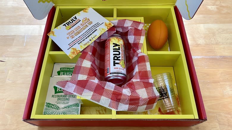 box of Truly hard seltzer 