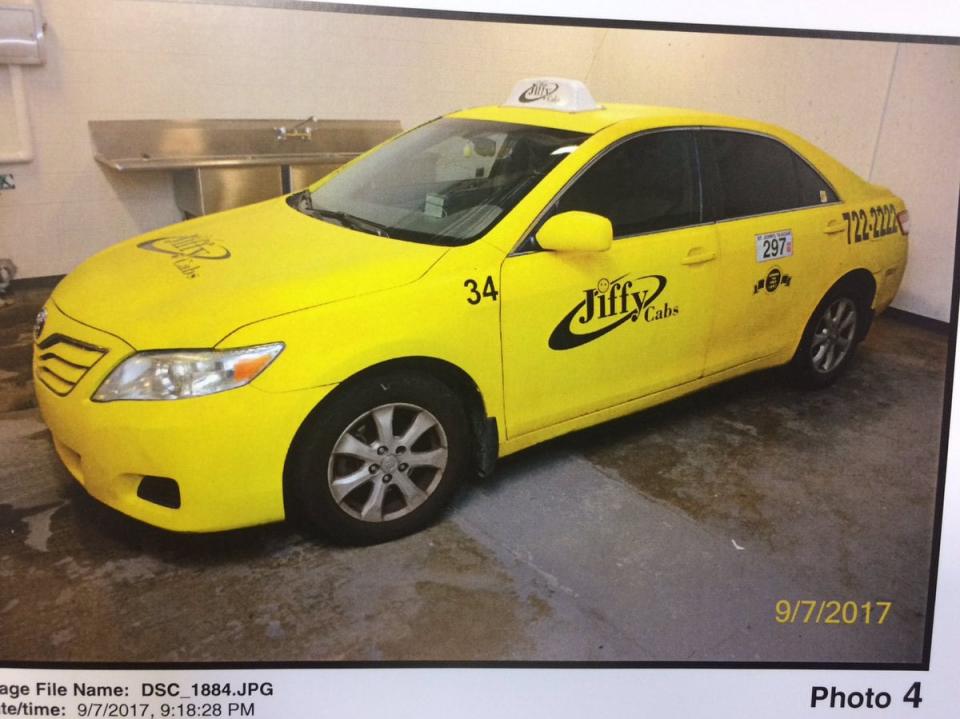 This Jiffy Cab was processed by police on Sept. 7, 2017. It is expected to provide key evidence in the second-degree murder trial of Craig Pope.