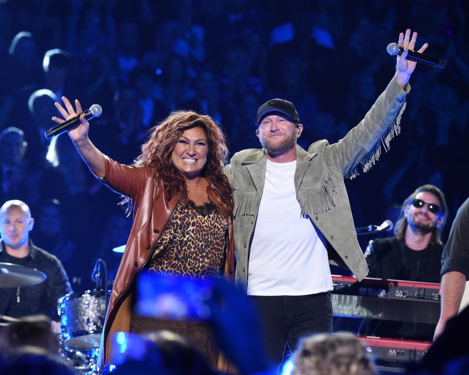 THE 56TH ANNUAL CMA AWARDS - The 56th Annual CMA Awards, Country Musics Biggest Night, hosted by Luke Bryan and Peyton Manning, airs LIVE from Nashville WEDNESDAY, NOV. 9 (8:00-11:00 p.m. EST), on ABC. (ABC via Getty Images)
JO DEE MESSINA, COLE SWINDELL