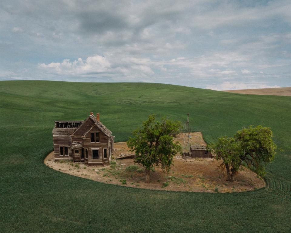 This abandoned farm captured by photographer Brendon Burton burned down just one month after this picture was taken.