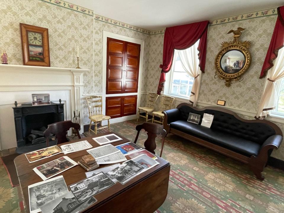 The parlor in Grant&#39;s boyhood home reflects the solid middle-class life his father, a tannery owner, achieved for his family.