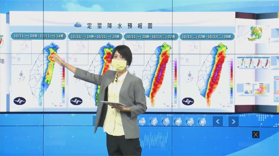 「圓規」　變胖增強「豪大雨擴10縣市」　今明影響最劇！蘭嶼今停班課