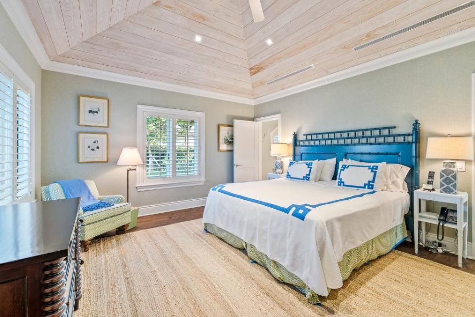 One of seven charming bedrooms inside 550 Island Drive. Brown Harris Stevens