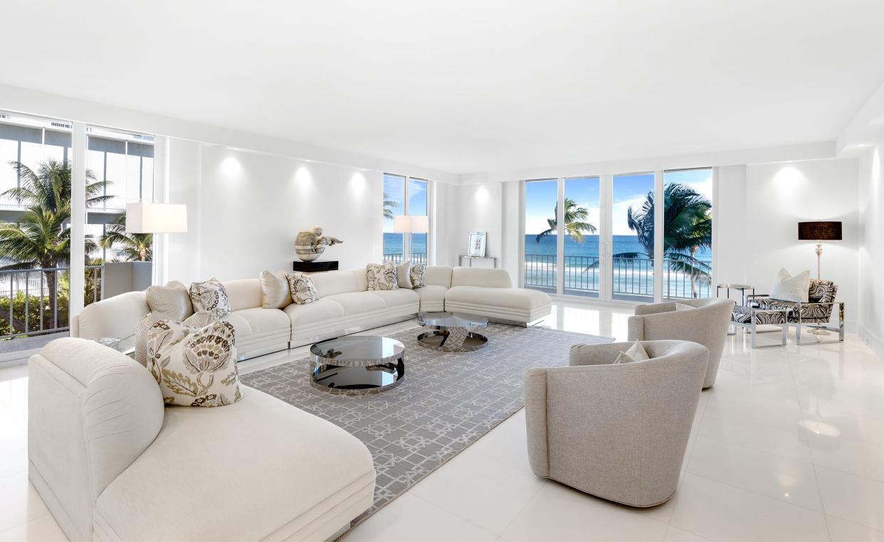 A three-bedroom apartment, No. 3A at 101 Worth Ave., has sold for $15 million, according to an updated sales listing, placing it among the priciest oceanfront condominiums ever sold in Palm Beach.