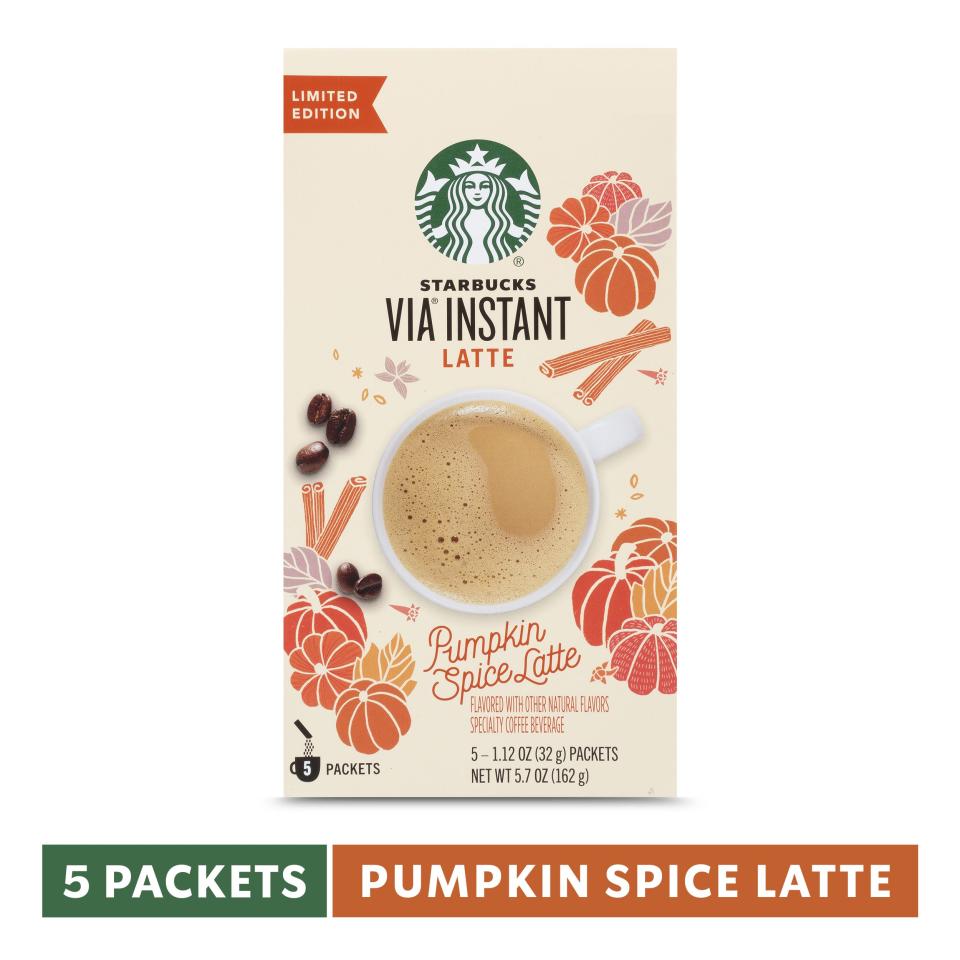 31) Starbucks VIA Instant Pumpkin Spice Latte (1 Box of 5 Packets)