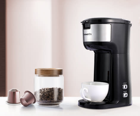 This 2-in-1 coffee maker is on sale for $60 on : 'Perfect little coffee  maker!