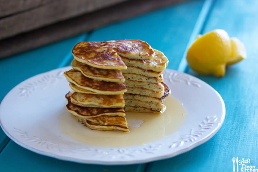 Lemon Poppy Seed Protein Pancakes from Lexi's Clean Kitchen