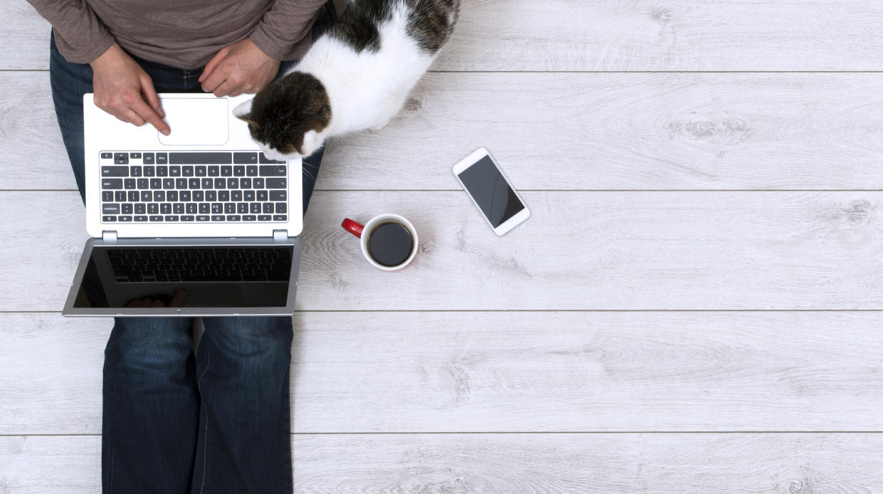 Pets are proving to be he perfect WFH colleagues during coronavirus lockdown. (Getty Images)