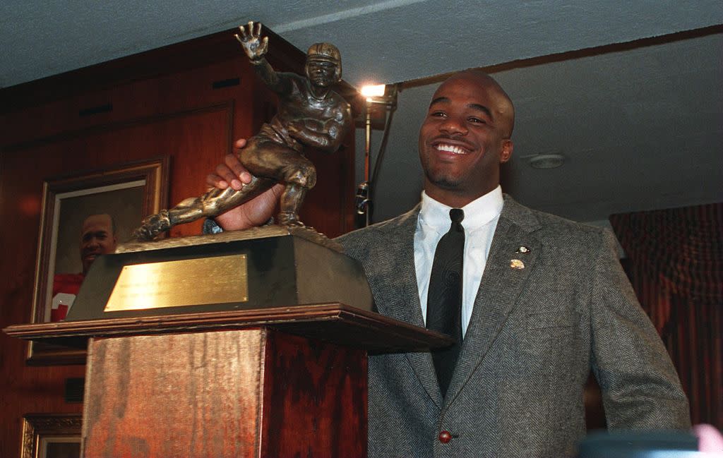 Former Colorado running back Rashaan Salaam was found dead on Monday. (Getty)