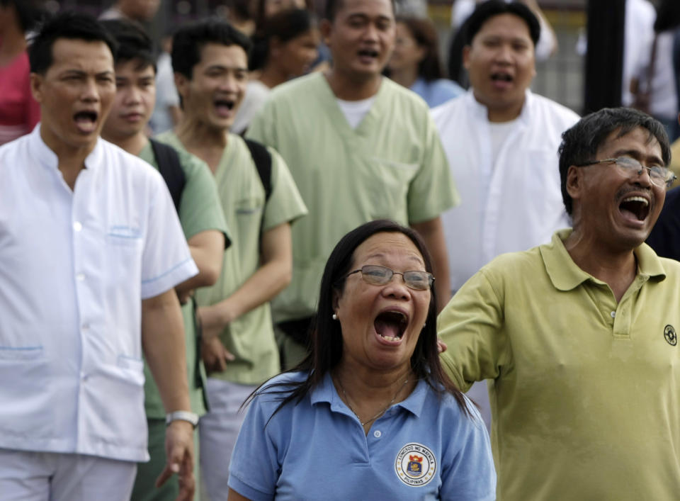 Laughter yoga