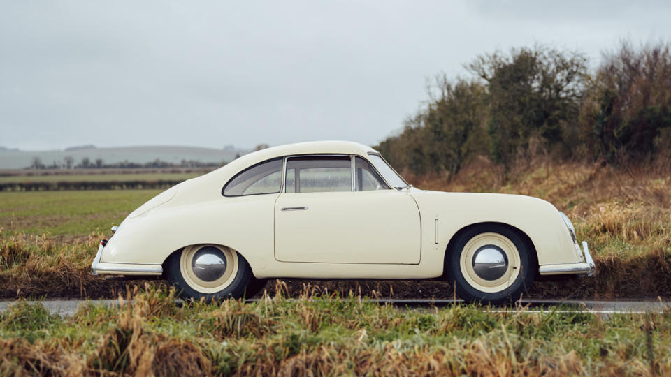 A 1950 Porsche “Gmünd” 356.