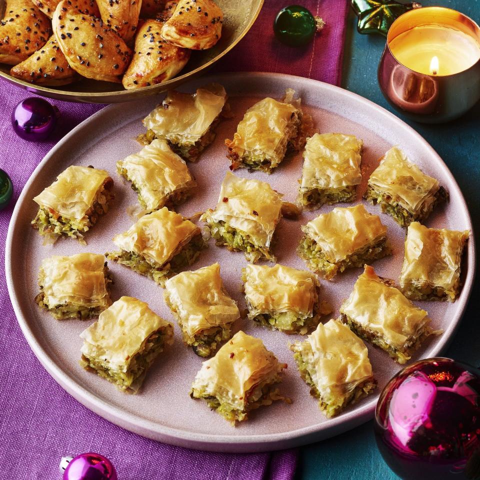 halloumi and pistachio baklava