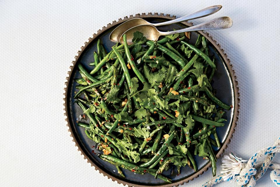 Blistered Green Beans With Garlic and Miso