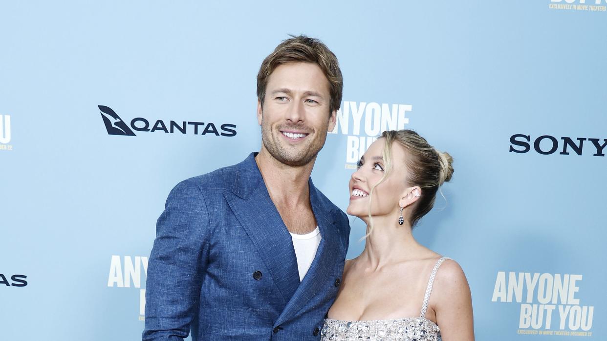 new york, new york december 11 glen powell and sydney sweeney attend columbia pictures anyone but you new york premiere at amc lincoln square theater on december 11, 2023 in new york city photo by john lamparskiwireimage