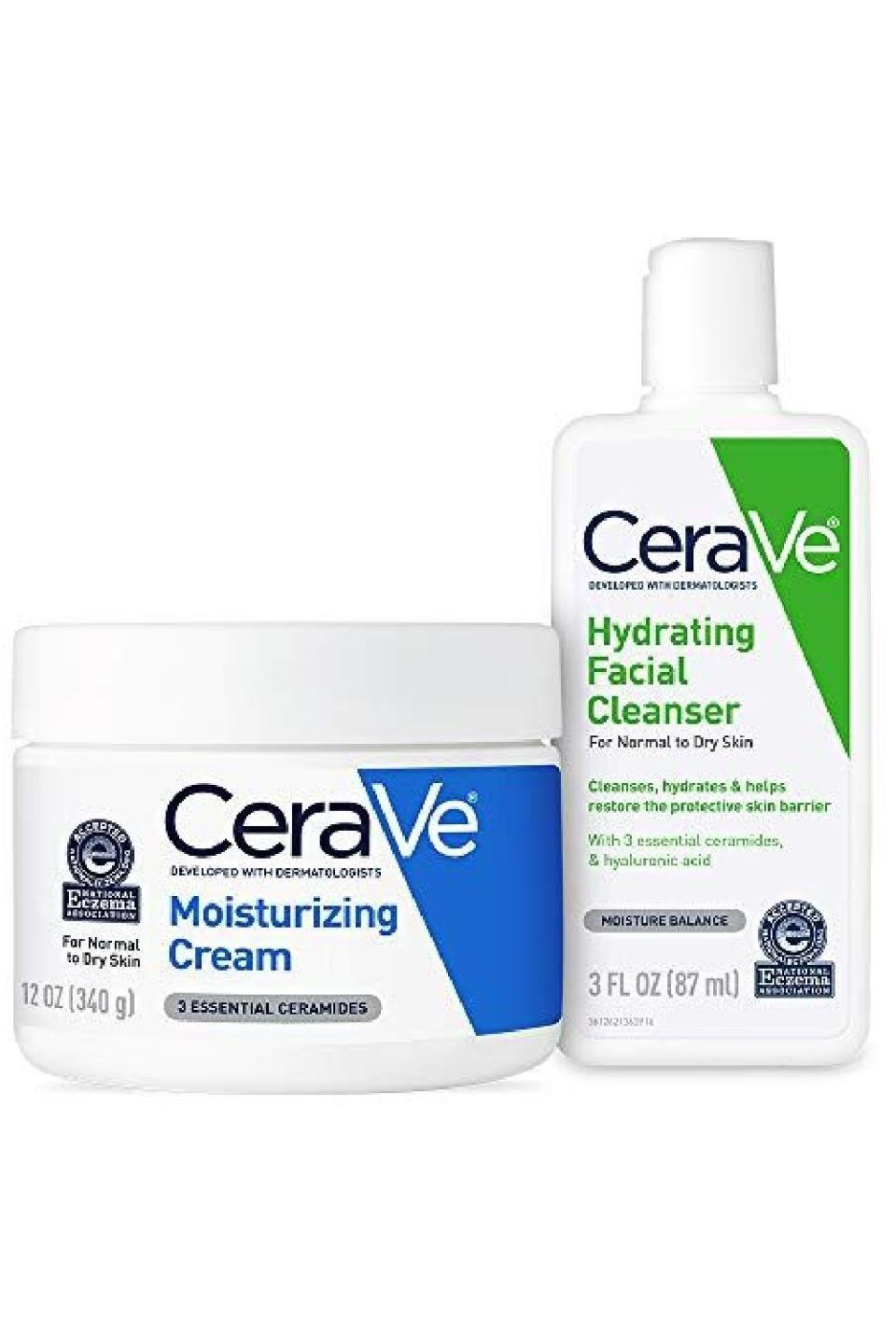 8) CeraVe Moisturizing Cream and Hydrating Facial Cleanser