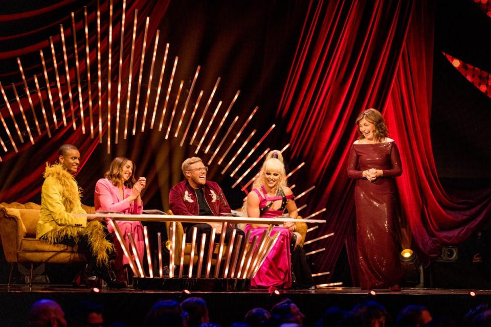 Williams (left) on the judging panel (ITV)