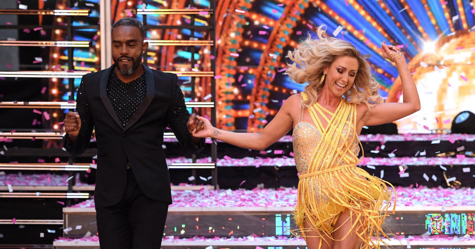 Faye Tozer and Charles Venn hit the Strictly dance floor (REX/Shutterstock).